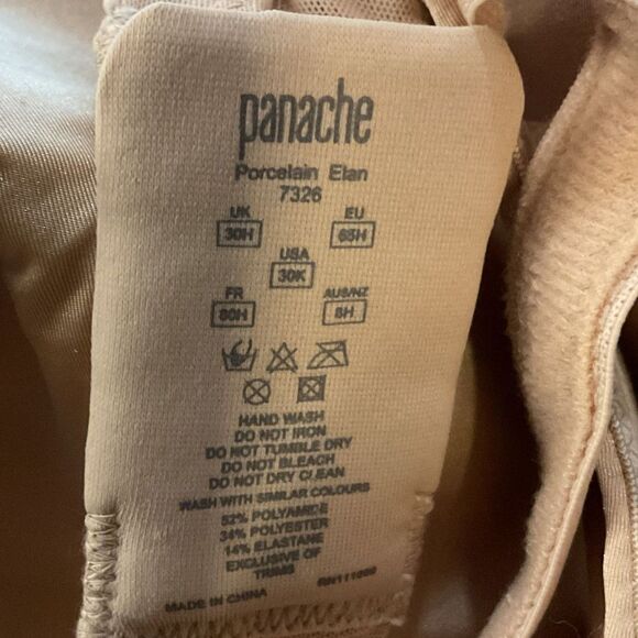 Panache Porcelain Elan Plunge Bra 30K Chai - Picture 4 of 4